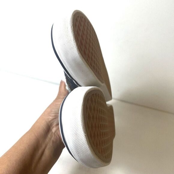 VANS Off The Wall Womens 9.5 Diagonal Stripes Low Top Sneaker Skate Shoe Lace Up - Picture 7 of 11